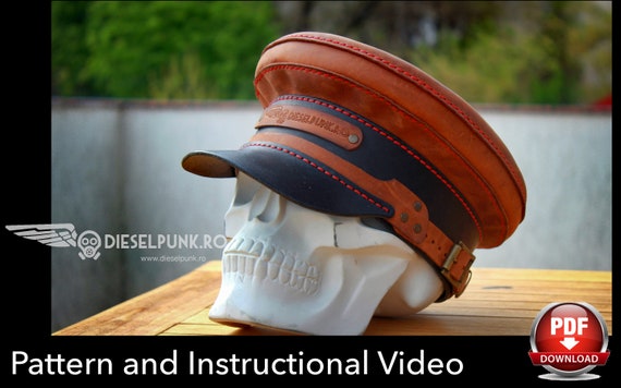 Leather Hat PATTERN - DIY Hat - Cap Pattern - Video Tutorial