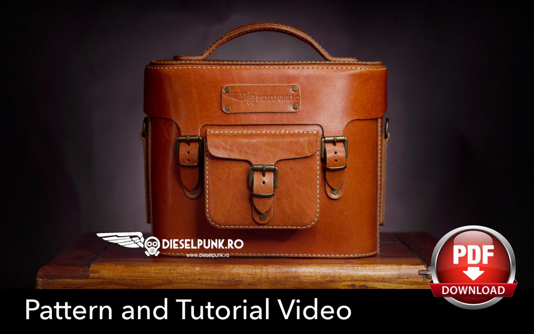 Leather Camera Bag Sewing Pattern (PDF Download With Video Guide) - Etsy