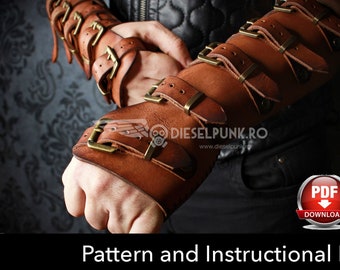 Bracers Pattern - Cosplay DIY - Pdf Download - Video Tutorial