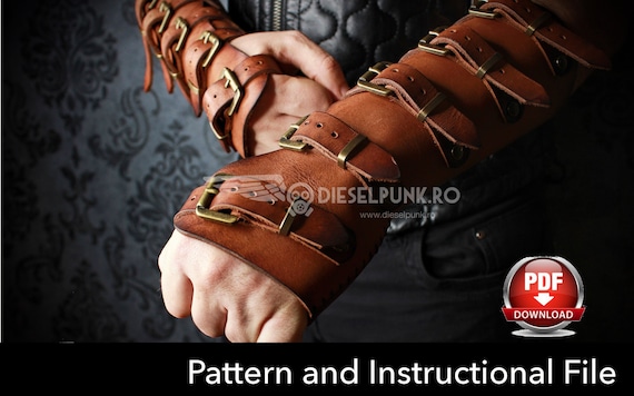 Bracers Pattern - Cosplay DIY - Pdf Download - Video Tutorial