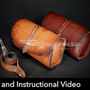 Pipe Case Pattern Leather DIY Pdf Download Glasses Case Template Video ...