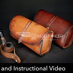 Modello custodia per tubi - Fai da te in pelle - Download PDF - Modello custodia per occhiali - Video tutorial - Regalo in pelle fai da te