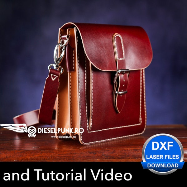 EDC Bag Pattern - Leather Bag DIY - Pdf Download - EDC  Bag - Video Tutorial