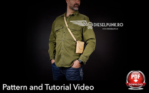 Phone Holster - Wallet Holster - Leather DIY - Pdf Download - Video Tutorial