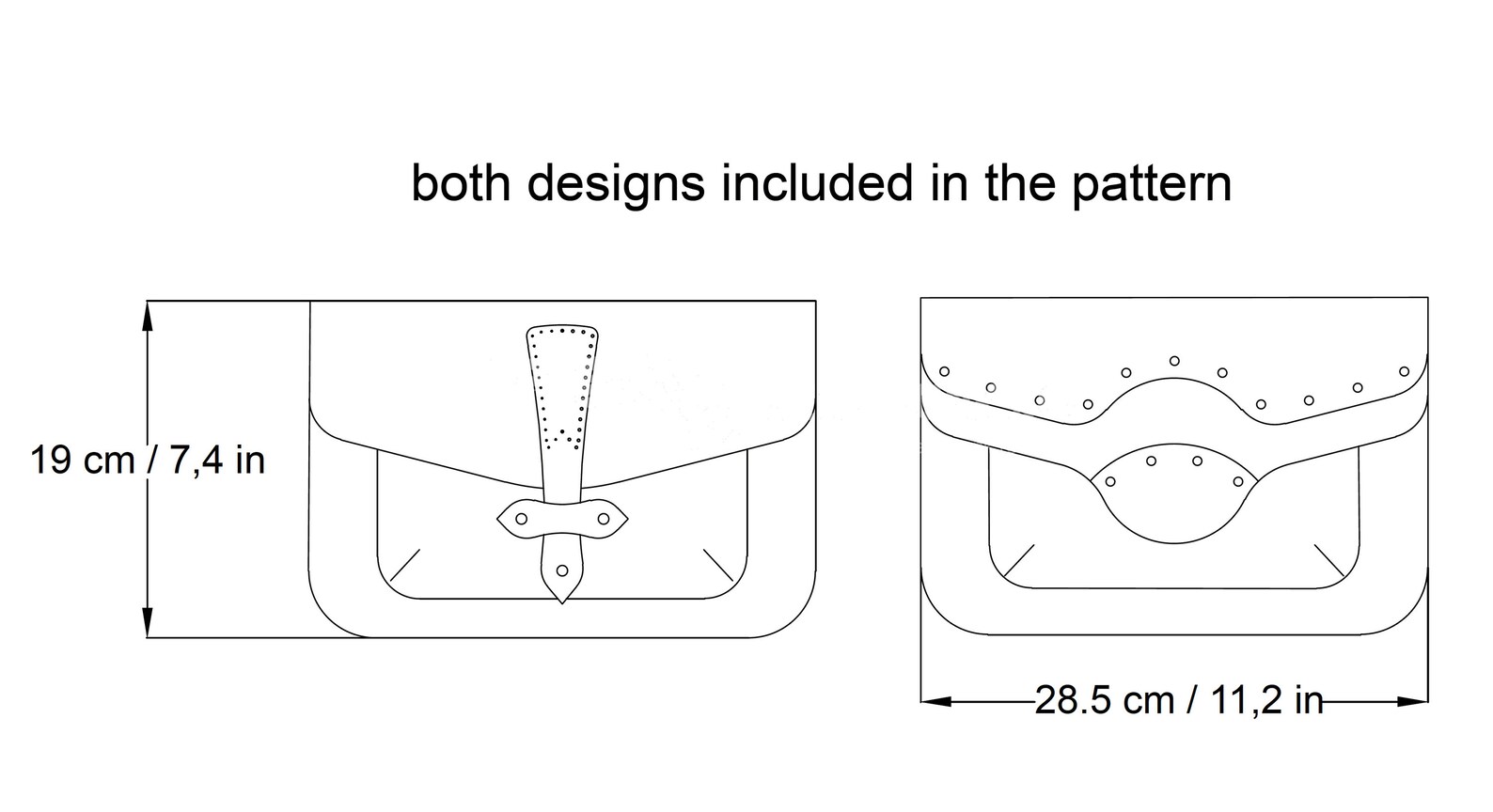 Leather Bag Pattern Leather DIY Pdf Download Leather - Etsy