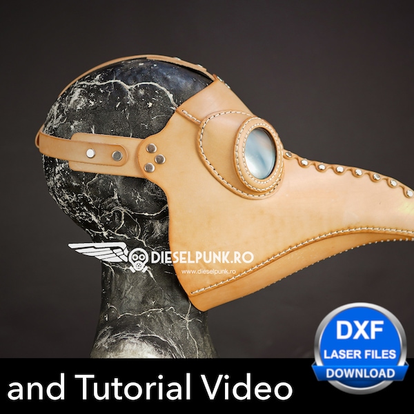 Pestdoktor Maske Schnittmuster - DIY Pattern - Pdf Download - Video Tutorial