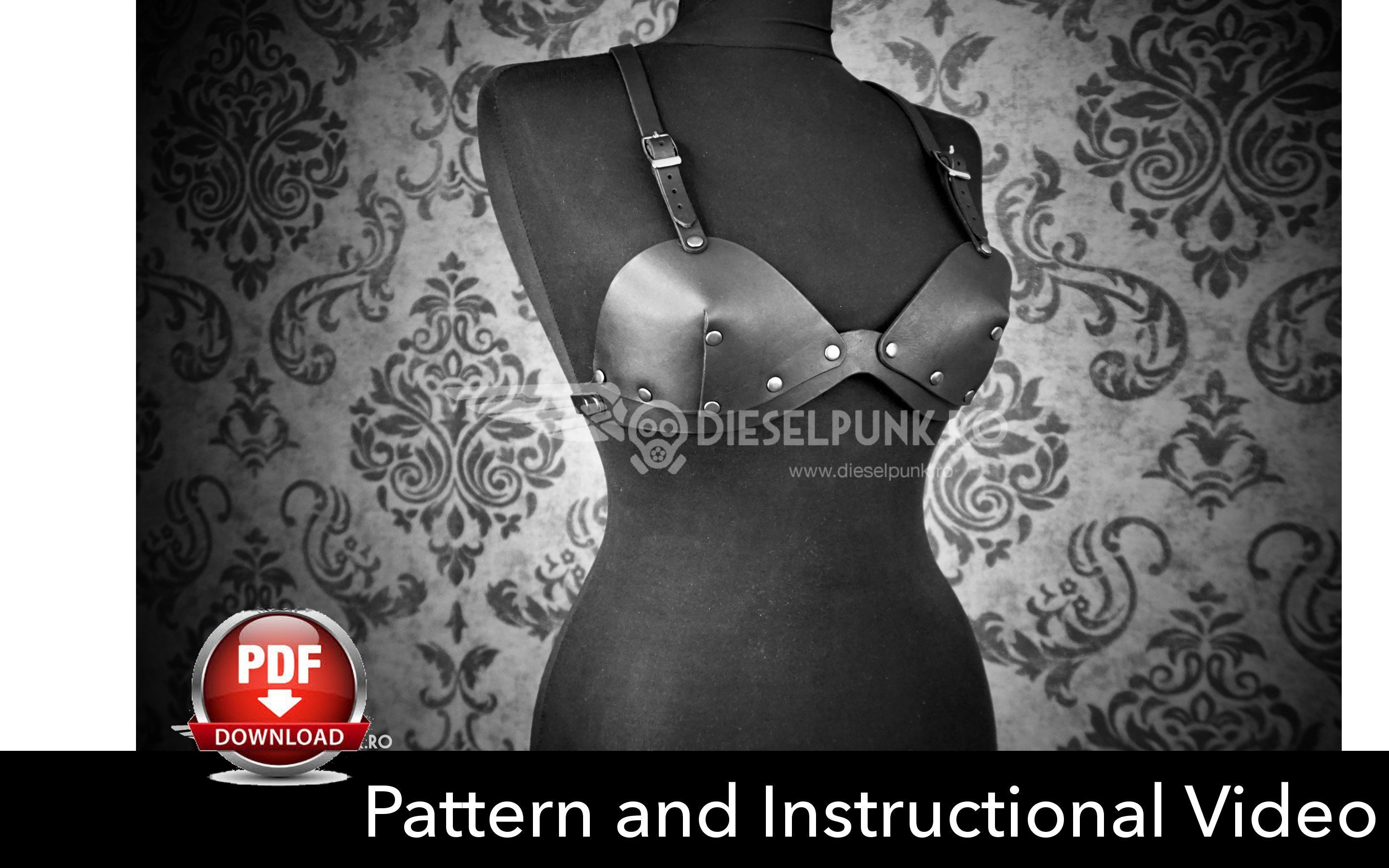 Bra Pattern - Cosplay DIY - Pdf Download - Video Tutorial