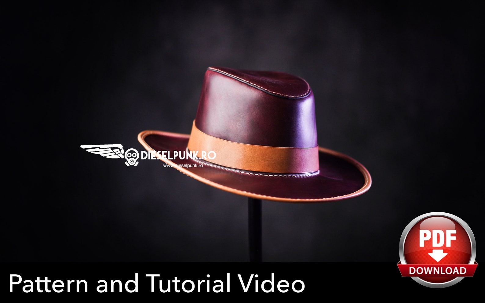 Leather Hat Pattern DIY Pattern Hat DIY Pdf Download - Etsy
