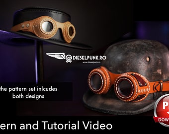 Goggles Pattern Set - Cosplay DIY - Pdf Download - Video Tutorial