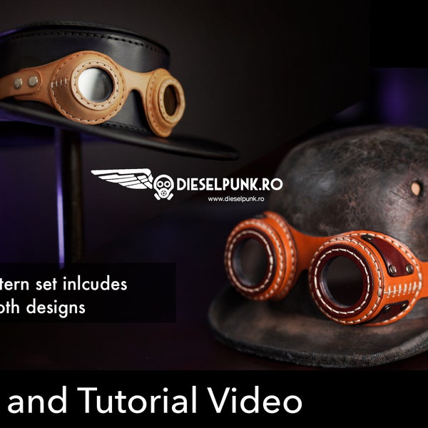 Goggles Pattern Set - Cosplay DIY - Pdf Download - Video Tutorial