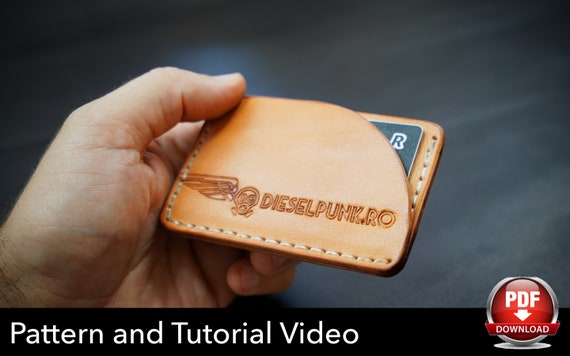 Credit Card Pattern - Wallet Pattern - Leather DIY - Pdf Download