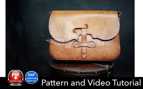 Bag Pattern - Leather DIY - Pdf Download - Violin Bag - Video Tutorial