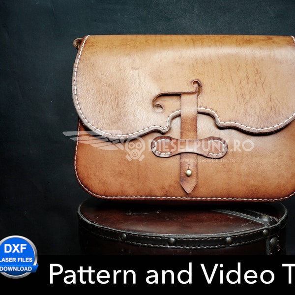 Taschenschnittmuster - Leder DIY - Pdf Download - Geigentasche - Video Anleitung