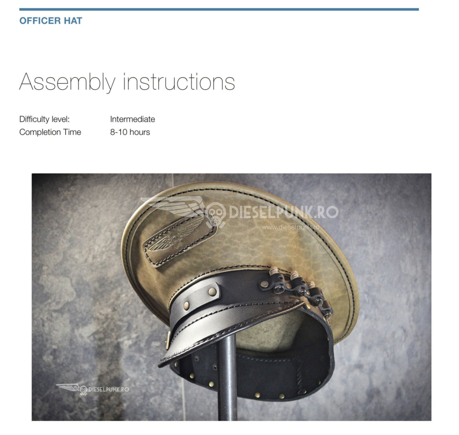 Army Hat PATTERN DIY Hat Pdf Download Etsy