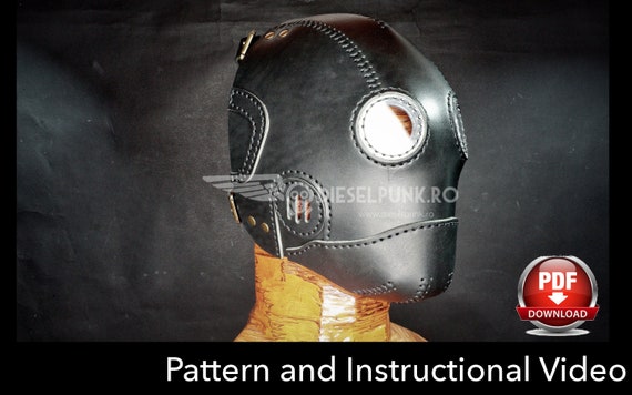 Steampunk Mask Pattern - DIY Mask - Pdf Download - Video Tutorial