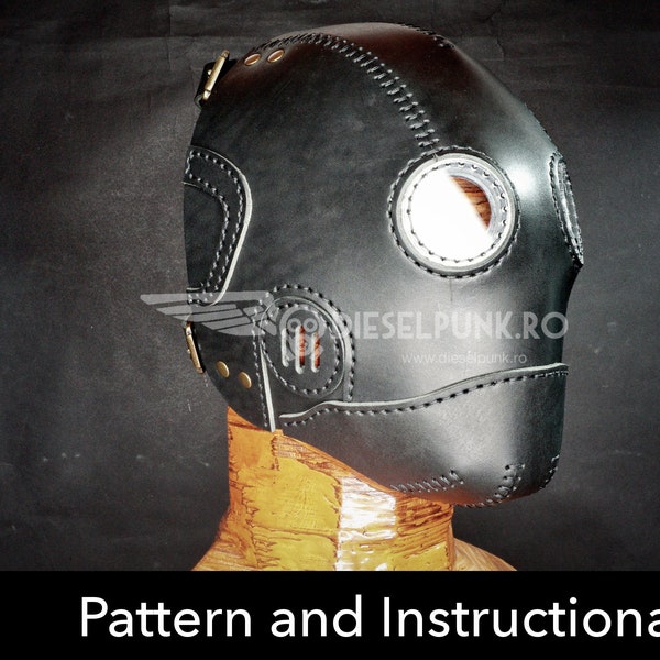 Steampunk Masken Schnittmuster - DIY Maske - Pdf Download - Video Anleitung