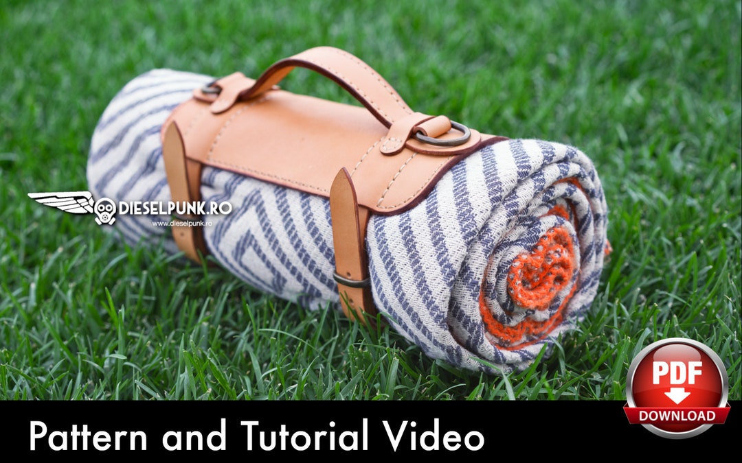 Blanket Carrier Pattern Leather DIY Pdf Download Video Tutorial Yoga