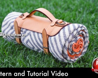 Blanket Carrier Pattern: Leather DIY Template - PDF Download