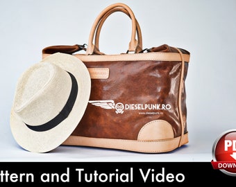 Bag Pattern - Travel Bag DIY - Pdf Download - Weekender Bag - Video Tutorial