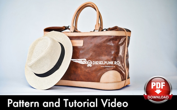 Bag Pattern - Travel Bag DIY - Pdf Download - Weekender Bag - Video Tutorial