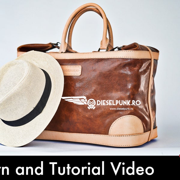 Bag Pattern - Travel Bag DIY - Pdf Download - Weekender Bag - Video Tutorial