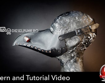 Plague Doctor Mask Pattern, Vintage Style (PDF with Video Tutorial)