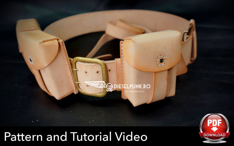 Ammo Pouch Pattern Leather DIY Pdf Download Ammunition Etsy
