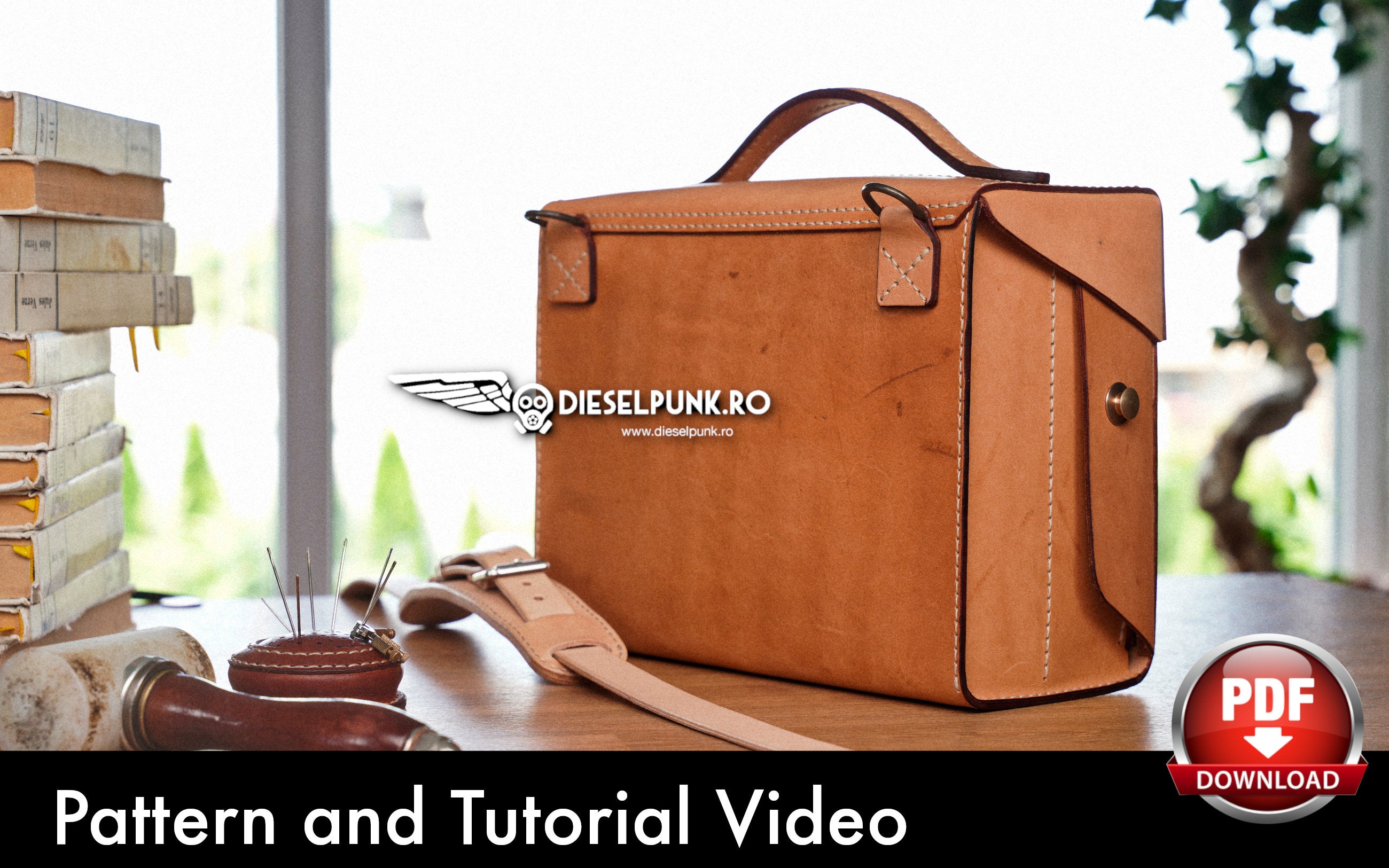 Leather Tool Box Pattern Pdf Download Leather DIY Tool Bag