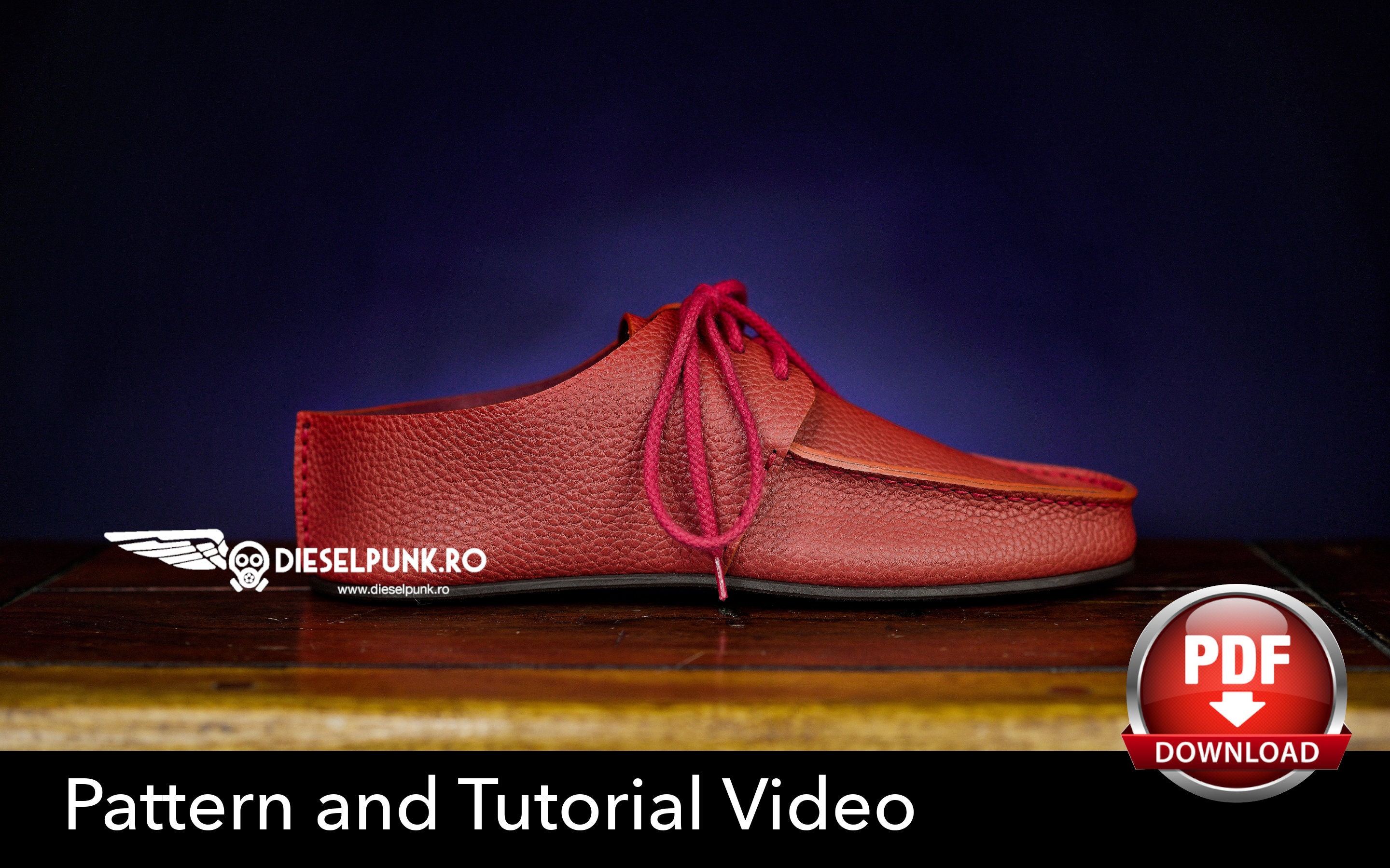 Moccasins Pattern - Shoe Templates - Leather DIY - Pdf Download - Loafers  patter