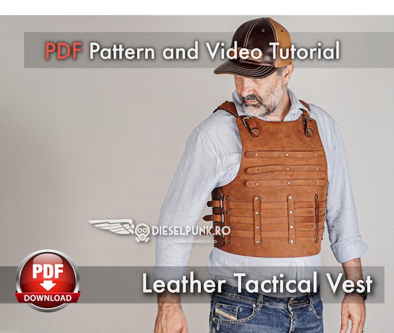 Tactical Vest Pattern - Cosplay DIY - Pdf Download  - Video Tutorial