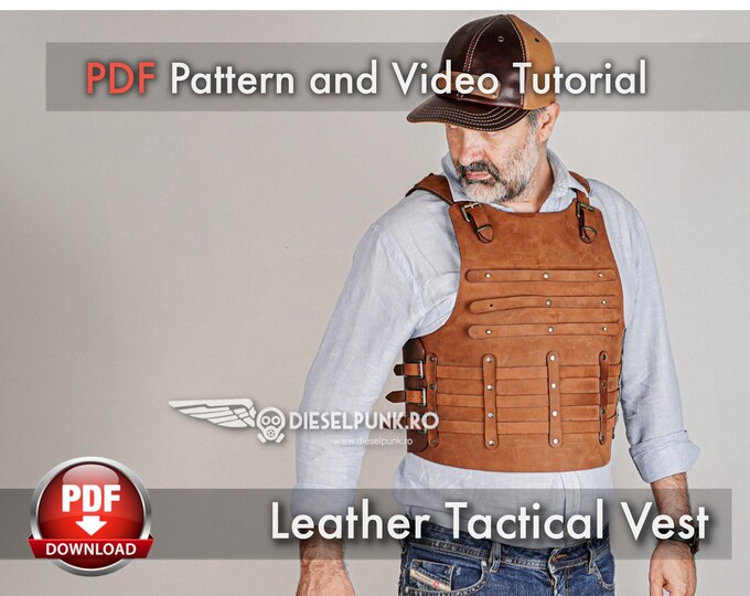 Biker Leather Vest Pattern PDF - Etsy Canada