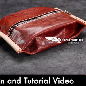 Beutel Schnittmuster - Leder DIY - Pdf Download - Video Anleitung