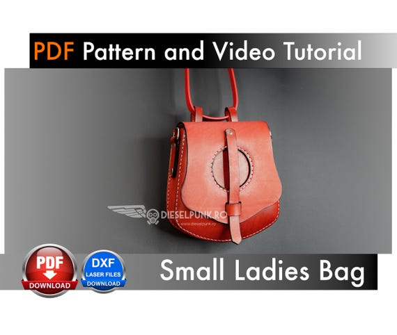 Bag Pattern - Leather DIY - Pdf Download - Hip Bag - Video Tutorial
