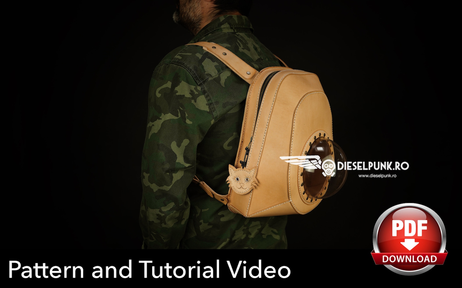 Backpack Pattern Pdf Download Leather DIY Pet Carrier Etsy