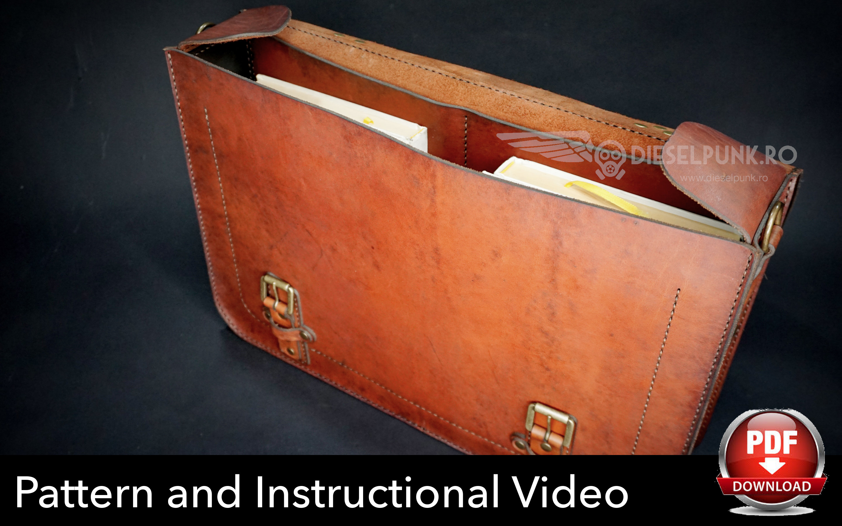 Laptop Bag Pattern Leather DIY Pdf Download Leather Bag Video laptop-bag-pattern-leather-diy-pdf-download-leather-bag-video