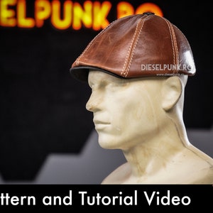 Flat Cap PATTERN Peaky Blinders Hat Duckbill Cap Pattern Video Tutorial image 7