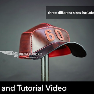 Leather Cap PATTERN - DIY Hat - Baseball Cap Pattern - Video Tutorial