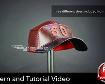 Leather Cap PATTERN - DIY Hat - Baseball Cap Pattern - Video Tutorial