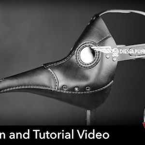 Plague Doctor Mask Pattern - DIY Pattern - Pdf Download - Video Tutorial
