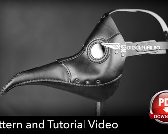 Halloween Plague Doctor Mask Pattern: DIY Sewing Template (PDF & Video)