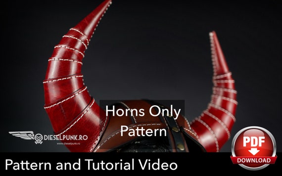 Horns Pattern - Cosplay DIY - Pdf Download - Video Tutorial