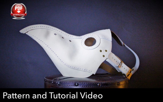 Plague Doctor Mask Pattern - Pdf Download - Video Tutorial