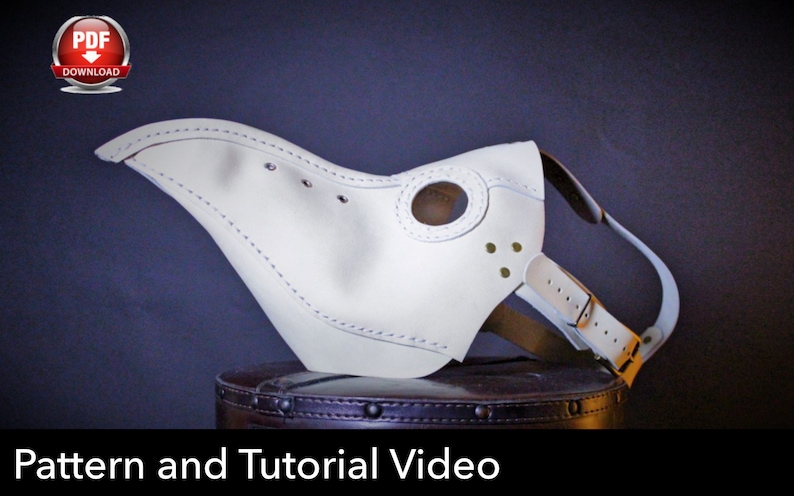 Plague Doctor Mask Pattern Pdf Download Video Tutorial image 1