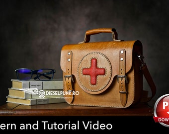 Modello per borsa a tracolla: modello per cartella in pelle - Download PDF