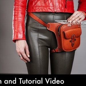 Hip Bag Sewing Pattern: Leather DIY PDF (with Video Tutorial) - Etsy