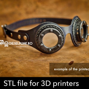 Steampunk and Aviator Goggles STL files