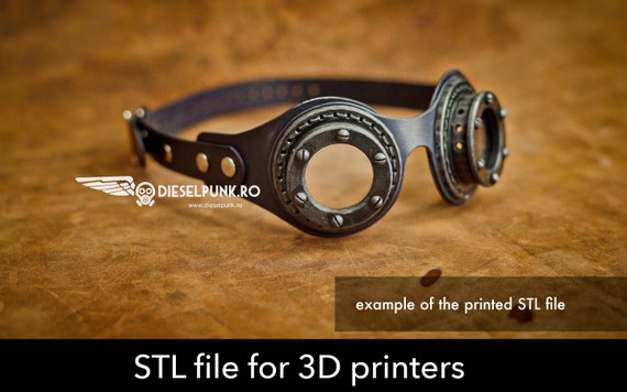 Steampunk and Aviator Goggles STL files