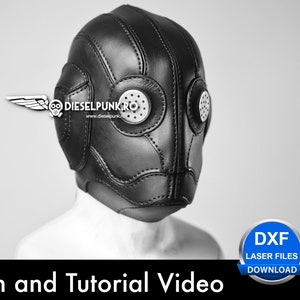 The Dieselpunk Alien Mask Pattern - DIY Mask - Pdf Download - Video Tutorial