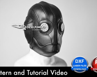 The Dieselpunk Alien Mask Pattern - DIY Mask - Pdf Download - Video Tutorial