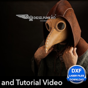 Leather Hood Pattern - Leather DIY - Pdf Download - Leather Cowl - Video Tutorial